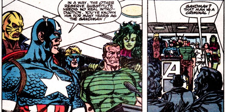 Sandman with the Avengers