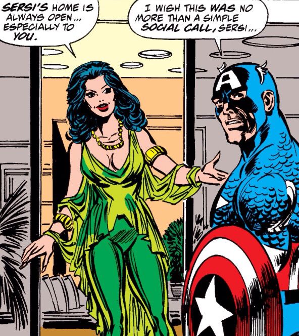 Sersi flirting with Cap