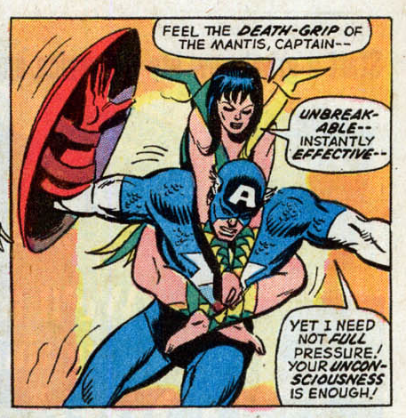 Mantis fights Cap