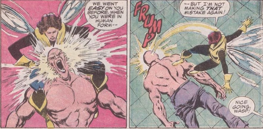 Wasp takes out the Absorbing Man